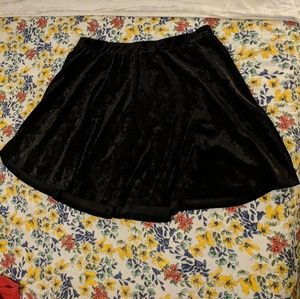 Black Velvet skater skirt